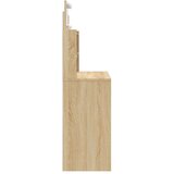  Toaletna mizica z LED lučkami sonoma hrast 96x40x142 cm, (20909346) | Shoptok.si
