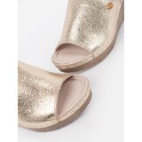 GOODIN Golden women's wedge flip-flops | shoptok.hr
