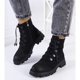 Gemre Cesterfield black eco-suede ankle boots | shoptok.hr