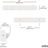 Umbra Mat bel stenski obešalnik iz masivnega bora 51 cm Flip – | Shoptok.si