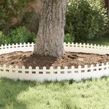 vidaXL Robniki za trato 20 pcs Bela 103 x 0,05 x 22 cm Jeklo | Shoptok.si