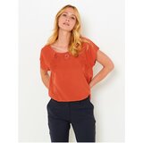 Camaieu Orange Blouse with Embroidery - Women | shoptok.hr