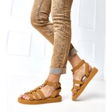  Brown gladiator sandals fastened at the ankle Nargiz | ePonuda.com