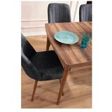 Hanah home Set Trpezarijski sto i 6 stolica Lidyana Anthracite | Eponuda.com