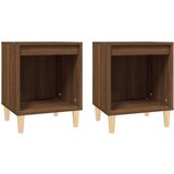  Nočna omarica 2 kosa Rjav hrast 40x35x50 cm, (20730921) | Shoptok.si