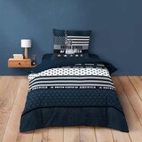 Douceur d intérieur Temno modra enojna bombažna posteljnina 140x200 cm States – | Shoptok.si