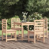  5-dijelni vrtni blagovaonski set od masivne borovine | shoptok.hr