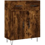  Komoda boja dimljenog hrasta 69,5x34x90 cm konstruirano drvo | shoptok.hr