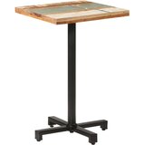 Bistro stol četvrtasti 50 x 50 x 75 cm masivno obnovljeno drvo Cijene