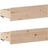vidaXL Knjižna postelja brez vzmetnice 140x190 cm trdna borovina | Shoptok.si