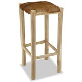 Barska Barski stolček pravo usnje in trdna tikovina, (20700470) | Shoptok.si