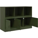 vidaXL Komoda maslinastozeleni 99 x 39 x 73 cm čelična | shoptok.hr