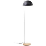 Kave Home Črna/v naravni barvi stoječa svetilka s kovinskim senčilom (višina 150 cm) Catlar – | Shoptok.si