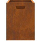vidaXL Vremensko odporna jeklena/rjava Corten jeklo Velika Ogenjna jama | Shoptok.si