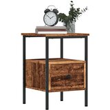 vidaXL Nočna omarica starinski les 34x36x50 cm inženirski les | Shoptok.si