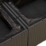  7-dijelni set vrtnih sofa od poliratana s jastucima crni | shoptok.hr