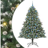  Umjetno božićno drvce Zelena 210 cm PVC, Plastika i Čelik | shoptok.hr