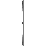 Zidno uzglavlje crni 204x3x110 cm od masivne borovine | Eponuda.com
