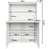 P & B PISALNIK leseni material črna | Shoptok.si