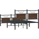  Okvir kreveta bez madraca smeđa boja hrasta 120 x 200 cm drveni | shoptok.hr