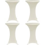 vidaXL Navlaka za stol za stajanje Ø 60 cm krem rastezljiva 4 kom Cijene