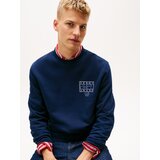 Tommy Jeans Sweater majica plava / morsko plava / bijela | shoptok.hr