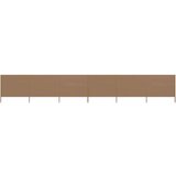  6-panelni vetrobran tkanina 800x160 cm taupe, (20610413) | Shoptok.si