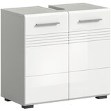 XXXL Omarica Za Pod Umivalnik Copa, Sivo/bela - Sijaj | Shoptok.si