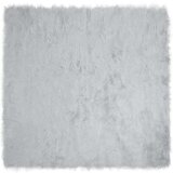  Lažni Ovčji Tepih Siva 120 x 120 cm Poliester Cijene