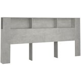 The Living Store Vzglavna omarica betonsko siva 220x18,5x104,5 cm - Vzglavna Omarica, (21418543) | Shoptok.si