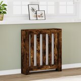 vidaXL Pokrov za radiator dimljen hrast 78x20x82 cm inženirski les cene