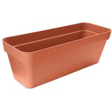 Plana Žardinjera MELROSE PVC SA REŠETKOM I REZERVOM VODE 50 CM TERAKOTA | shoptok.hr