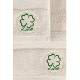 Foutastic Luck - Beige Beige Hand Towel & Bath Towel Set (2 Pieces) | ePonuda.com