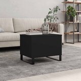  Stolić za kavu crni 60 x 44,5 x 45 cm od konstruiranog drva | shoptok.hr