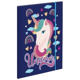 Scool Fascikla Unicorn Dark, A4, Hologram efekat, Tamnoplava Cene