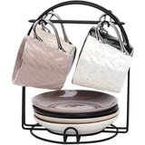Fg haus Set 4 šoljice sa tacnama na stalku BR3012 | Eponuda.com
