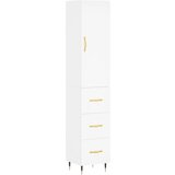 Maison Chic Visoka omara - Komoda - Predalnik bela 34,5x34x180 cm inženirski les, (21719262) Cene