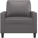  Fotelja siva 60 cm od umjetne kože | shoptok.hr