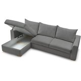 Bobochic Paris Siva sklopiva kutna garnitura od samta (promjenjiva) Augustin – | shoptok.hr