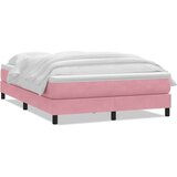 Box Spring krevet s madracem ružičasti 160x220 cm baršun | shoptok.hr