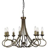 Elstead Lighting Elstead Olivia Lestenec z 8 lučmi, črne barve, zlata barva, E14, (22097989) | Shoptok.si