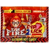 Dr. Fire, tvrde bombone sa tečnim slatkišem, Dip 2 Lick, 18g