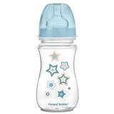 Canpol baby flašica široki vrat, antikolik - easy start - newborn baby 240 ml - blue Cene