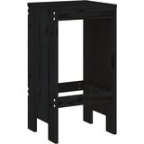  Barski stolci 2 kom crni 40 x 36 x 75 cm od masivne borovine | shoptok.hr