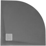 Sanotechnik Tuš kad (Do x Š: 90 x 90 cm, Kompozit, Sive barve, Polkrog) | Shoptok.si