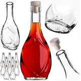 KADAX 10x Icona stekleničke 250 ml za vino, likerje, mesečino, alkohol, sok + zamaški, (5000355299) | Shoptok.si