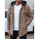 DStreet Kurtka męska ocieplana z kapturem beżowa | shoptok.hr