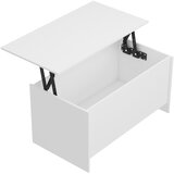  Stolić za kavu sjajni bijeli 102x55,5x52,5 cm konstruirano drvo | shoptok.hr