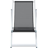  Sklopive stolice za plažu 2 kom sive od aluminija i tekstilena | shoptok.hr