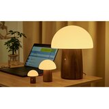 Gingko LED namizna svetilka v beli in temni naravni barvi (višina 7 cm) Alice Mushroom – | Shoptok.si